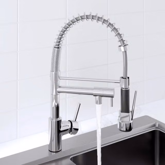 Moritza Arzo Single Lever Chrome Kitchen Mixer Tap with Pull Out Spray Spout