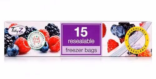 AIL Pack of 15 Transparent Double Zipper Freezer Food Bags – 2