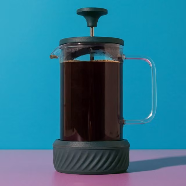 La Cafetire Zero 3 Cup Green Cafetiere with Removable Base for Grounds, 350ml