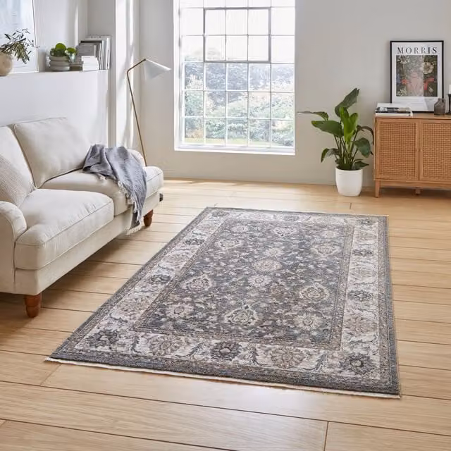 Terrys Vintage Machine Woven Rectangular Rug, Green, W: 80 cm, L: 300 cm