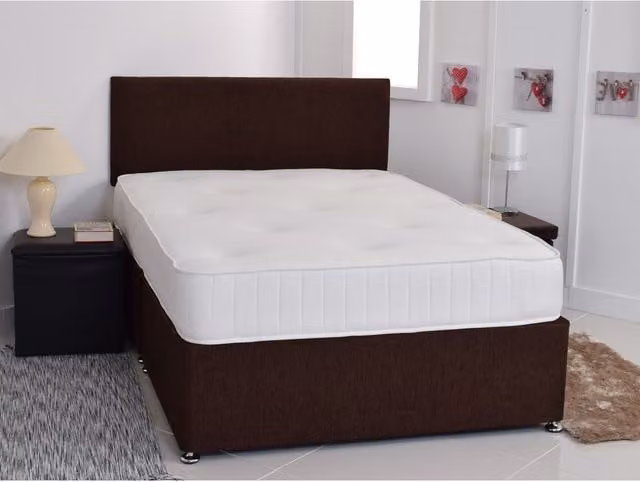 Starlight Beds Hybrid Memory Foam and Bonnell Spring Mattress with Cool-Touch Fabric, White, W: 180 cm, D: 200 cm