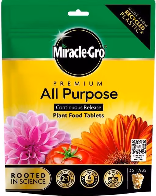 Miracle-Gro All Purpose Slow Release Plant Food Tablets, 35 Tabs