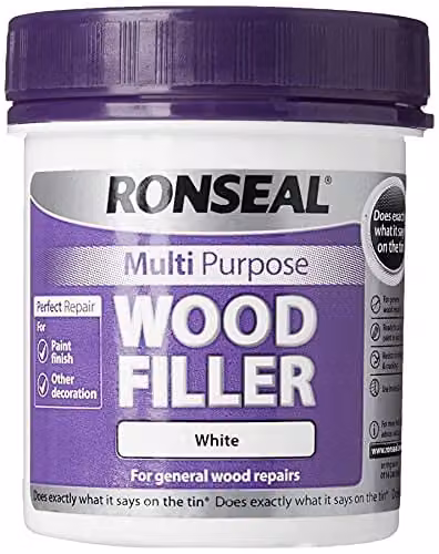 Ronseal Multi-Purpose Wood Filler, White, 250g