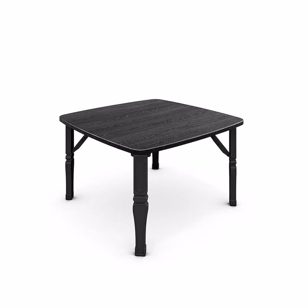 FORGEVIO Black Foldable Japanese Coffee Table, W/D/H: 60 x 60 x 35 cm – 2