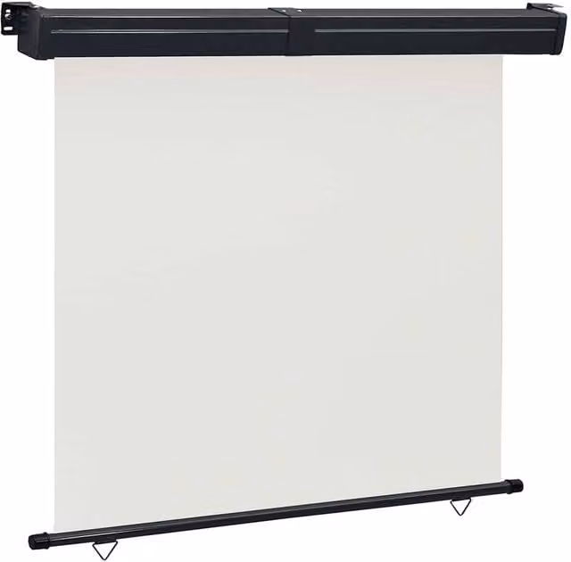 Berkfield Home Balcony Side Awning in Beige, W: 160 cm, H: 250 cm – 1