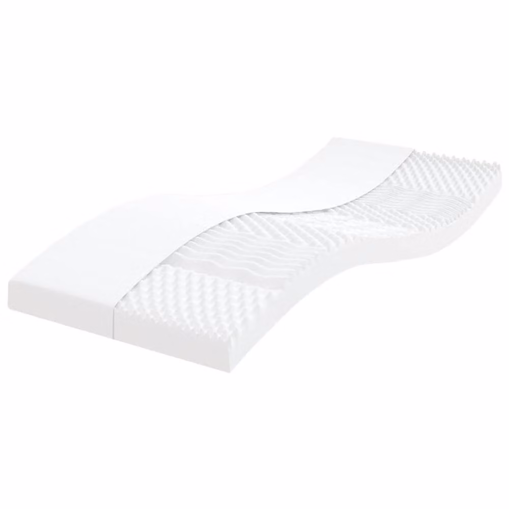 Berkfield Home Comfort Foam Mattress in White, W/D/H: 90 x 190 cm – 2