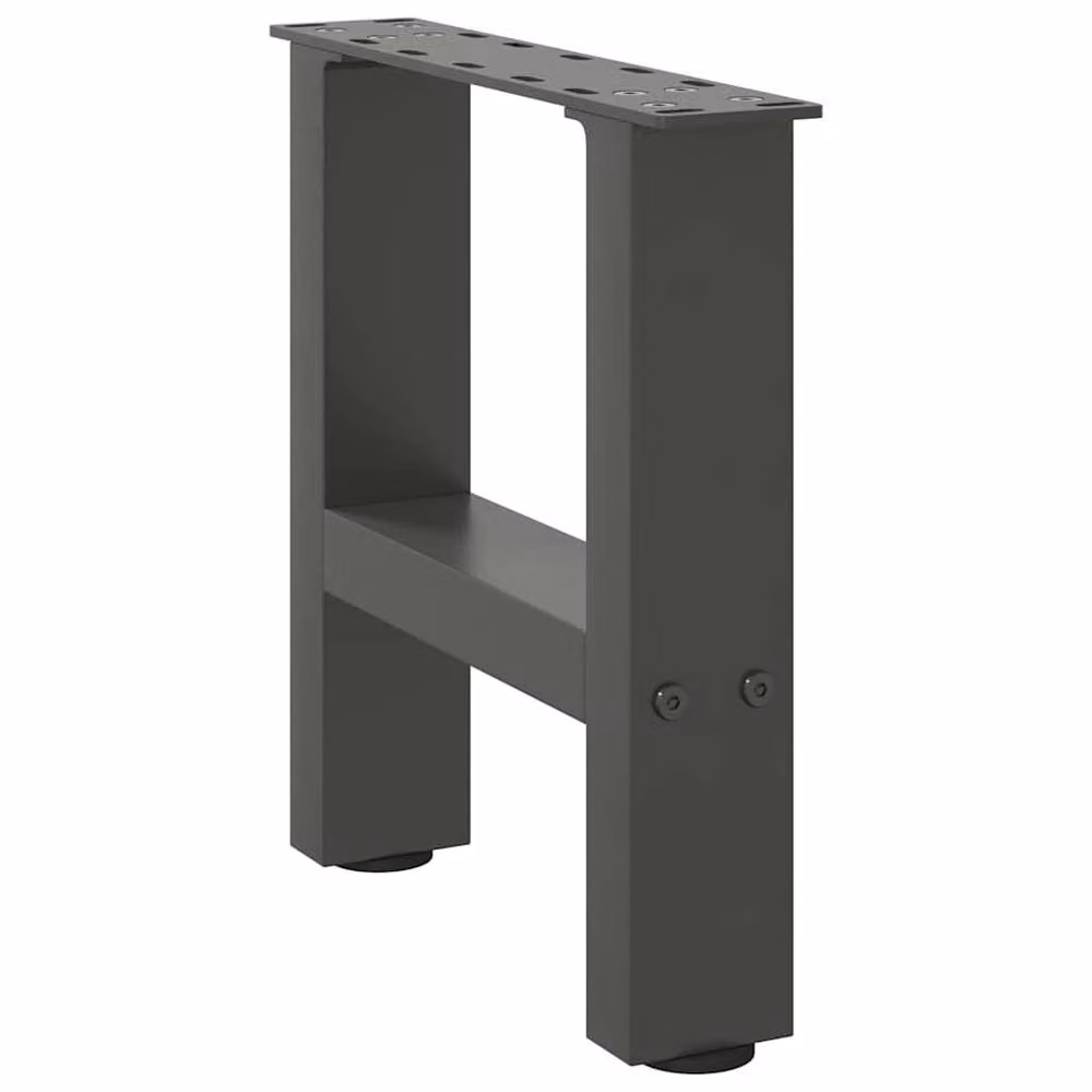 Berkfield Home Steel Coffee Table Legs in Anthracite and Black, 2 Pieces, H: 30 cm x W: 30 cm – 2