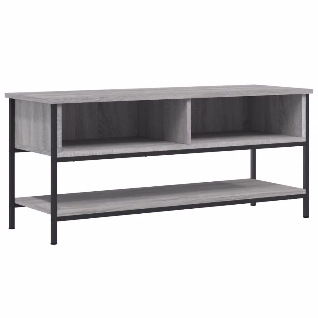 Berkfield Home Grey Sonoma TV Cabinet in Engineered Wood W/D/H: 100 x 35 x 45 cm – 2
