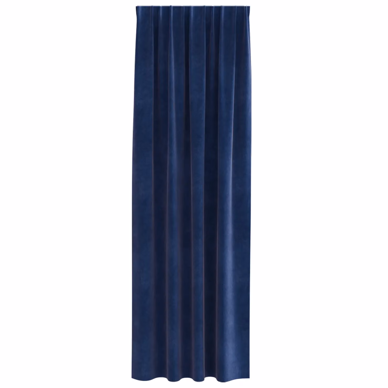Berkfield Home Dark Blue Velvet Blackout Curtains, 2 Pack, W: 140 cm, H: 245 cm – 3
