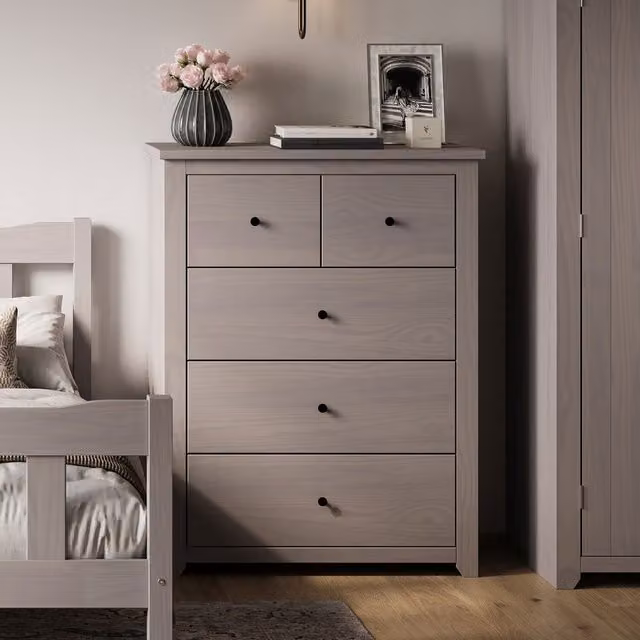 LPD Home Havana Grey 5 Drawer Chest