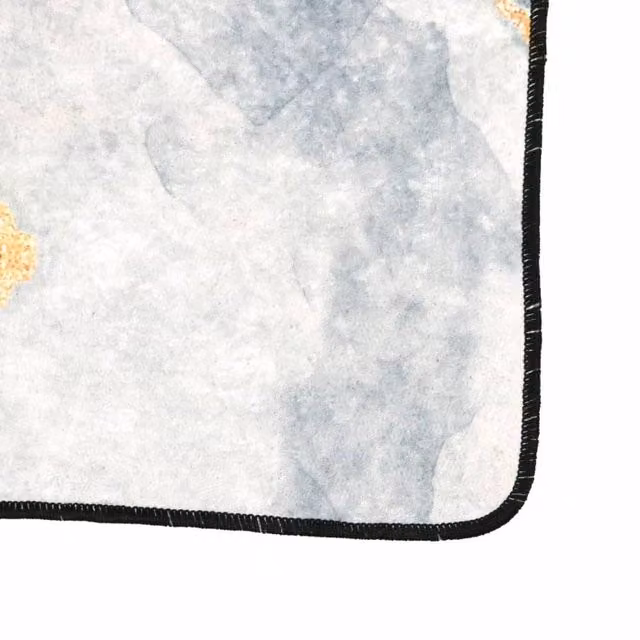 Berkfield Home Washable Multicolour Abstract Round Rug with Anti Slip Base, Diameter: 80 cm – 1
