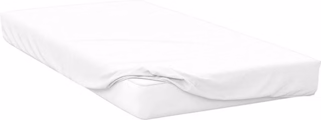 Belledorm 200 Thread Count Cotton Percale Extra Deep Fitted Sheet - White - W/D/H: 140 x 200 x 38.1 cm