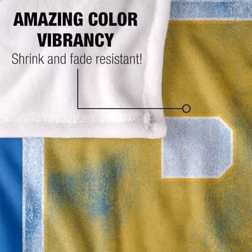 Riverdale Varsity Silky Touch Super Soft Fleece Throw Blanket, White, W/D/H: 152 x 127 cm – 3