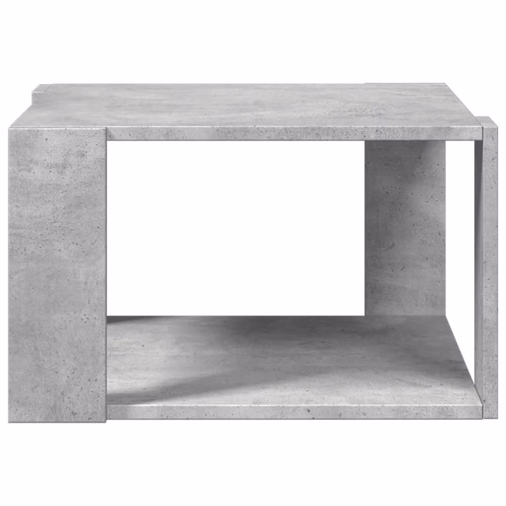 Berkfield Home Modern Square Coffee Table in Concrete Grey, W/D/H: 51.5 x 51.5 x 30 cm – 3
