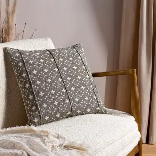 Riva Home Square Green Cotton and Polyester Filled Cushion, 50 x 50 cm – 4