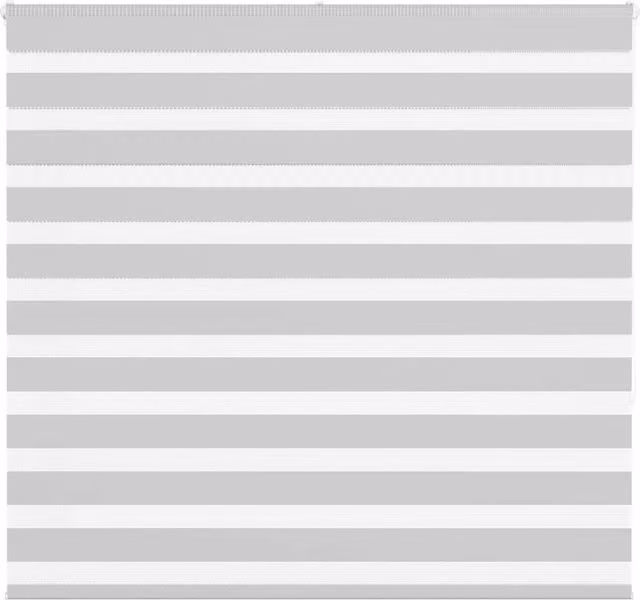 Berkfield Home Zebra Blind in Grey Polyester, W: 165 cm, H: 150 cm