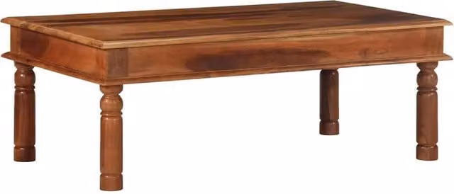 Berkfield Home Solid Wood Acacia Coffee Table in Brown, W/D/H: 110 x 60 x 40 cm – 1