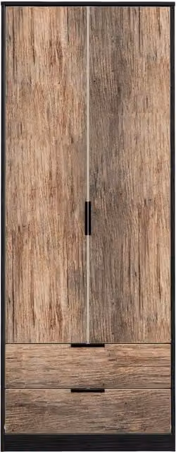 Ready Assembled 2 U Fuji 2 Door 2 Drawer Wardrobe in Walnut