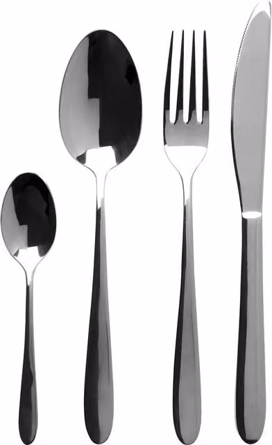 Orsina 16 Piece Polished Silver Stainless Steel Cutlery Set – 1