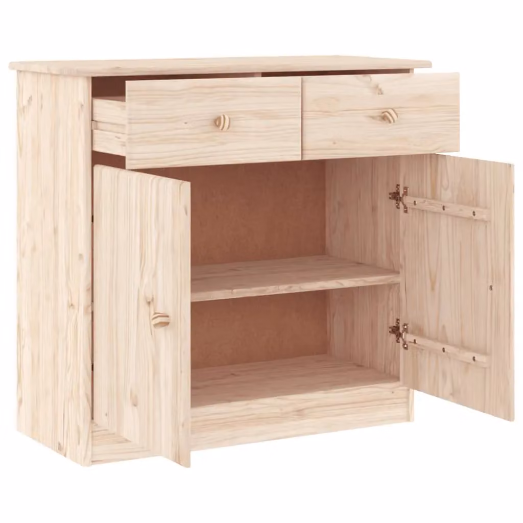 Berkfield Home ALTA Sideboard in Brown Solid Pine Wood, W/D/H: 77 x 35 x 73 cm – 2