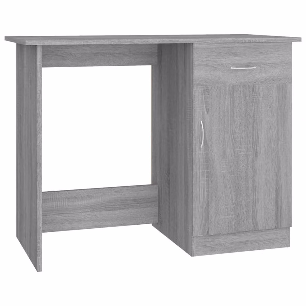 Berkfield Home Modern Grey Sonoma Writing Desk, W/D/H: 100 x 50 x 76 cm – 2