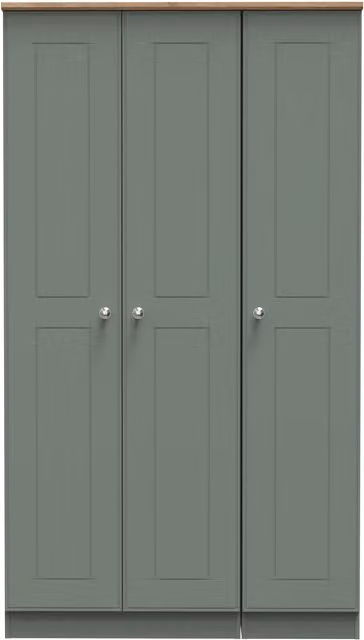 Ready Assembled 2 U Albert 3 Door Wardrobe in Pale Green – 1
