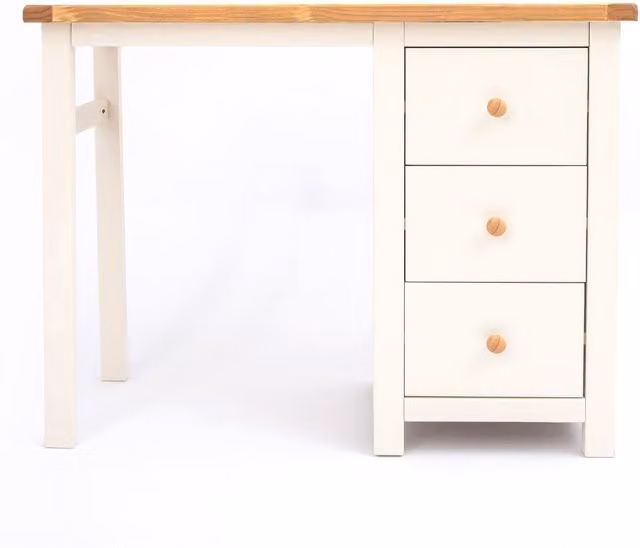 Cabinet Bits Maggiori 3 Drawer Dressing Table in White Pine Wood