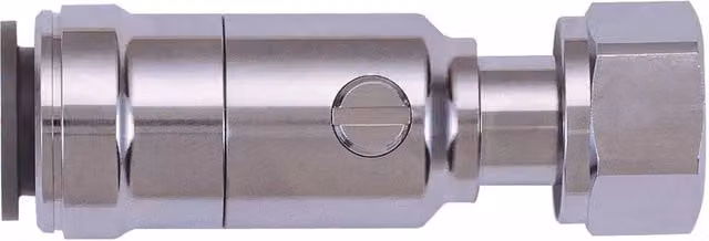 John Guest Chrome Plated Brass Angle Service Valve 15mm x 1/2" Silver – 1