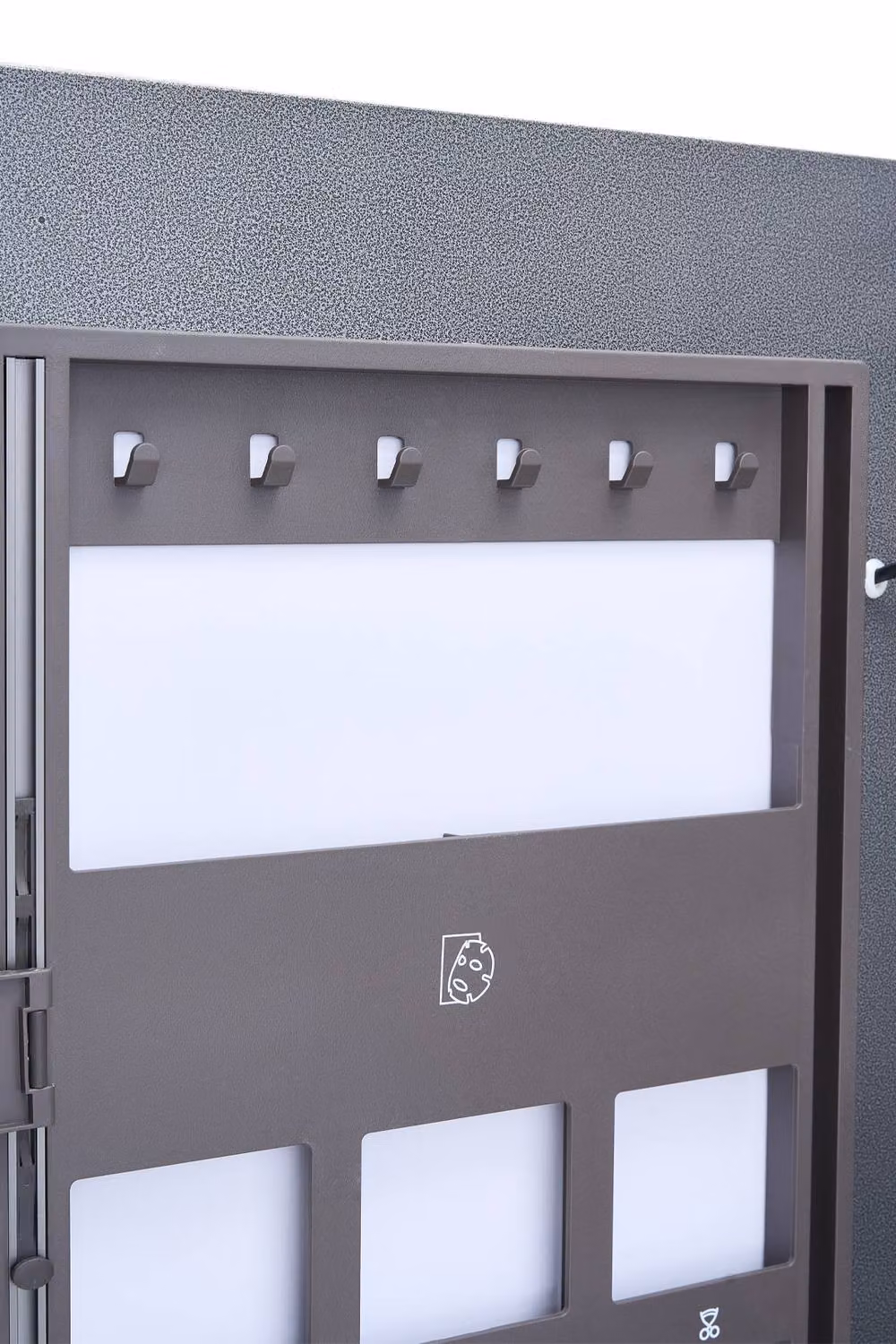 Living and Home Wall-mounted Grey Bathroom Mirror Cabinet with LED Lighting and Sensor Switch – 4
