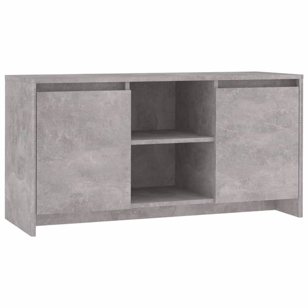 Berkfield Home Modern TV Cabinet in Concrete Grey, W/D/H: 102 x 37.5 x 52.5 cm – 3