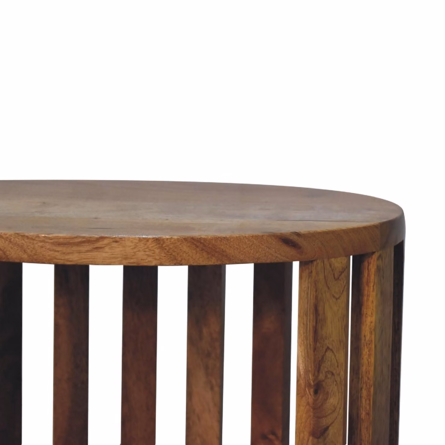 Aosom UK Ariella Solid Mango Wood Single-Shelf Bedside Table with Nordic Legs in Brown, W/D/H: 36 x 26 x 40 cm – 3