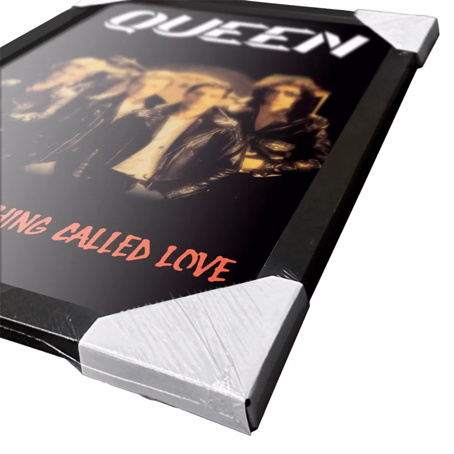 Queen Retro Typography Framed Paper Poster in Black, W: 40 cm, H: 30 cm – 3