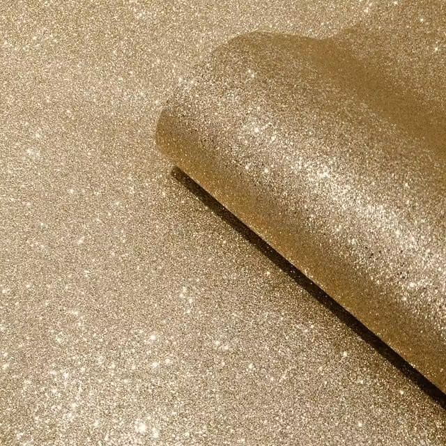 Muriva Oriah Abstract Glitter Gold and Yellow Wallpaper Roll