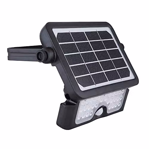 Globo Lighting Black LED Solar Motion Sensor Floodlight for Garden and Construction Use – 2