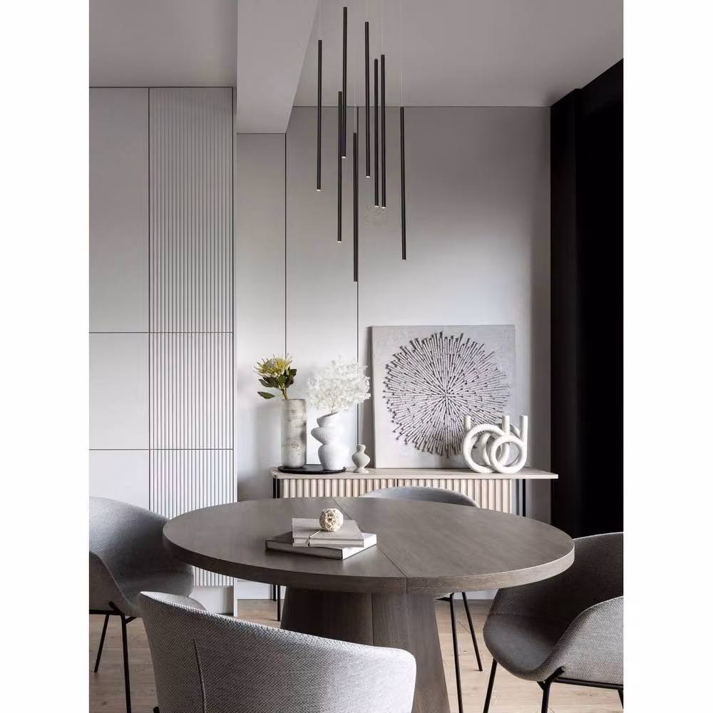 Nova Luce Elettra Cluster Suspended LED Pendant Light in Black with Dimmable Warm White Output – 2