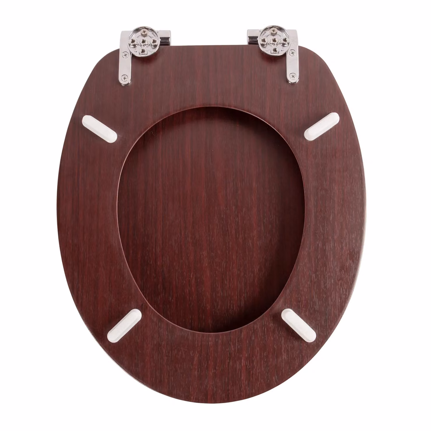 Harbour Housewares Pack of 2 Soft Close MDF Wooden Toilet Seats in Chocolate Brown – 4