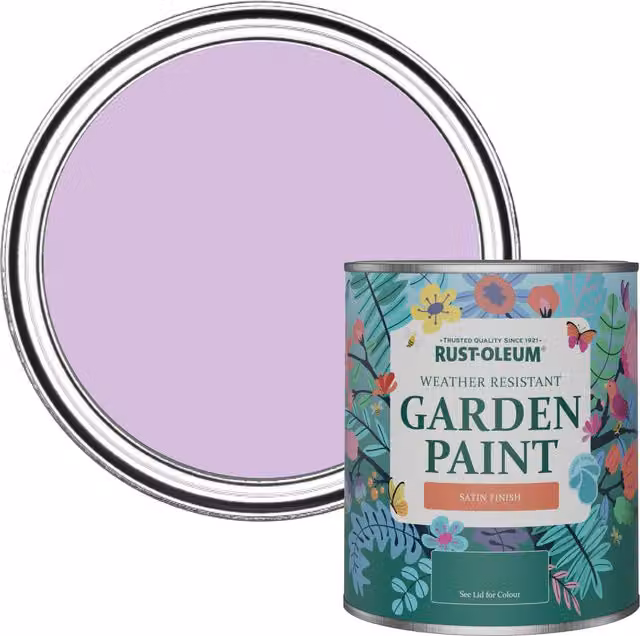 Rust-Oleum Water-Based Garden Paint in Satin Finish, Purple, 0.75 l