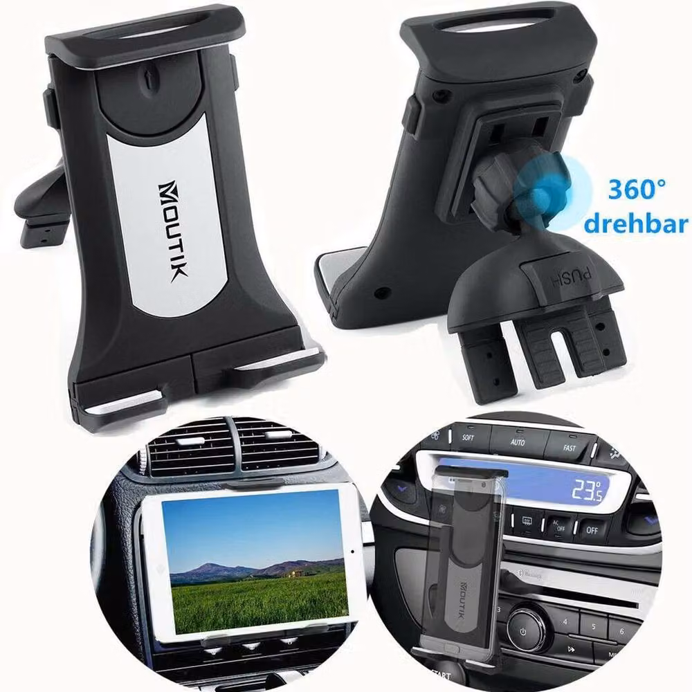 FLAVORA Magnetic Adjustable Universal Car Tablet Mount Holder in Black – 5