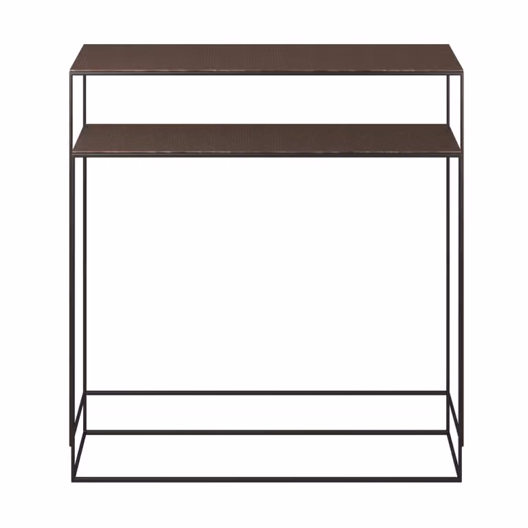 Dome Deco ACCRA Modern Rectangular Wood Console Table in Brown