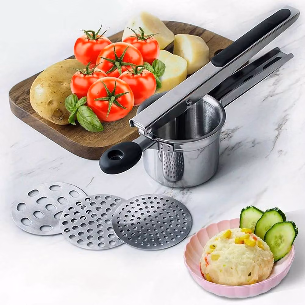 SPETLEK Heavy Duty Stainless Steel Potato Ricer and Puree Press Maker in Silver – 2