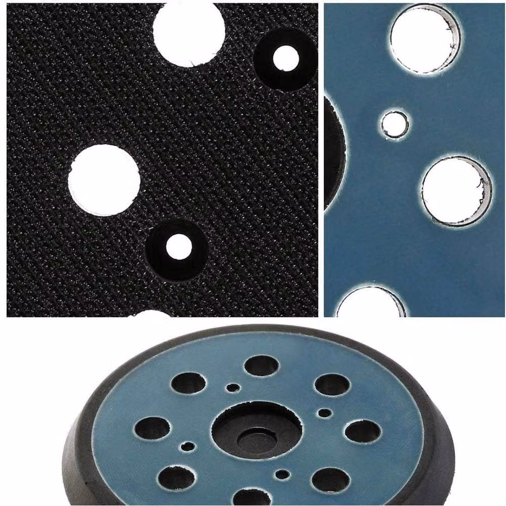 SPETLEK 2x Black Hook and Loop Orbital Sander Replacement Rubber Backing, W: 10000 mm, D: 520 mm – 3