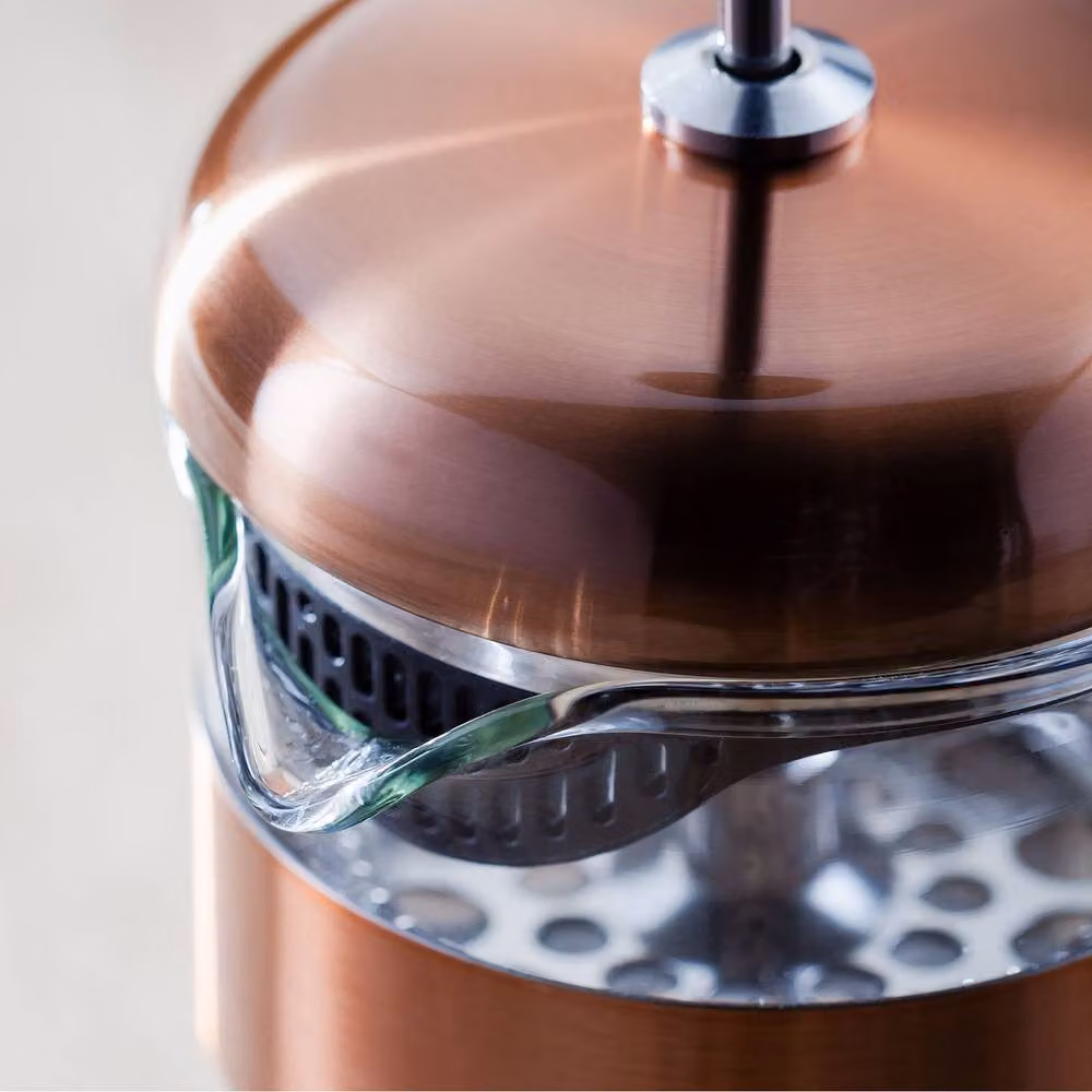 Judge 3 Cup Glass Cafetiere, 350ml, Copper – 3