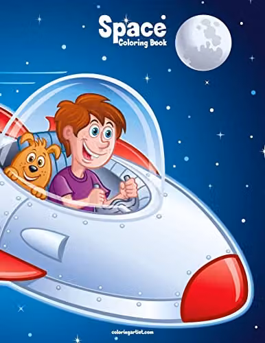 Space Coloring Book 1: Volume 1 Multicolour Childrens Activity Book by Createspace