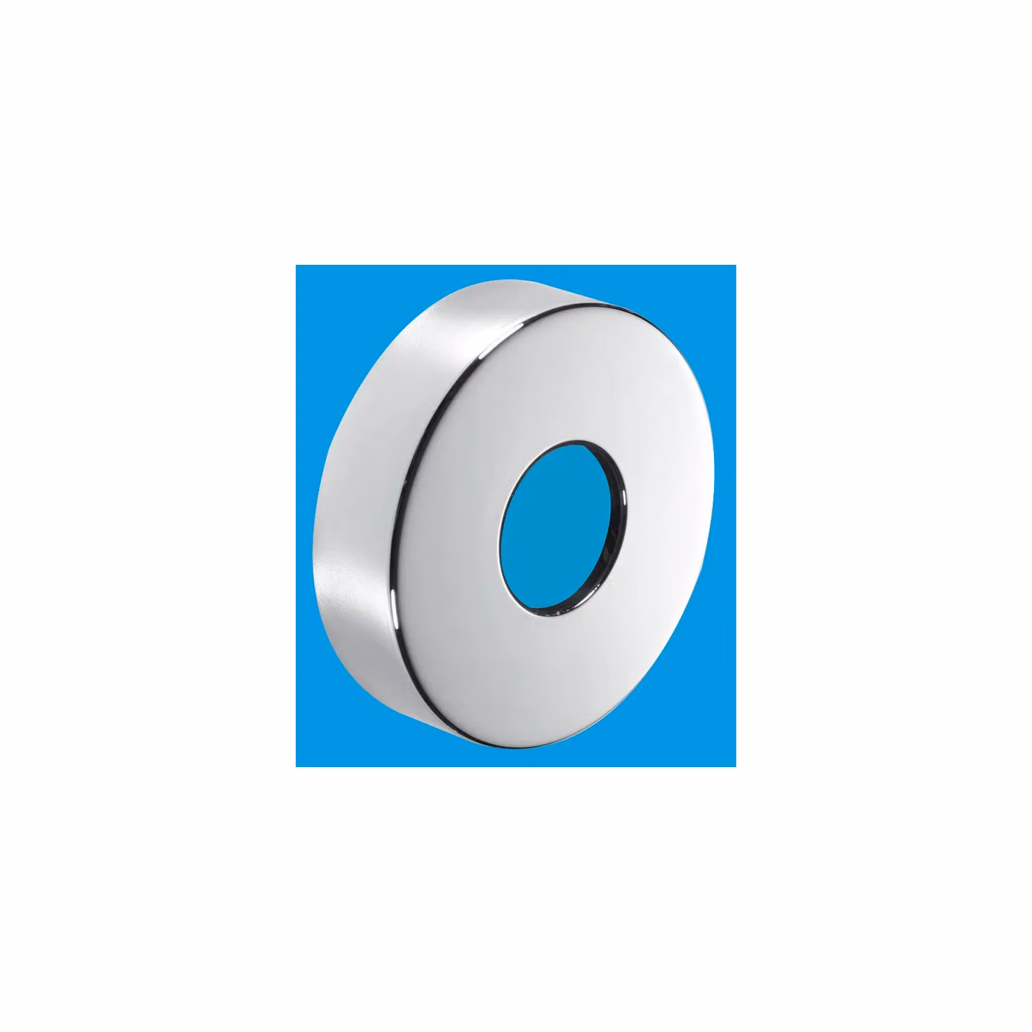 McAlpine 1.5 inch Chrome Plated Brass Wall Flange in Silver – 2