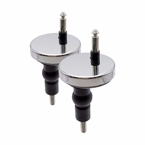 Harbour Housewares Universal Quick Release Toilet Seat Mounting Set, Chrome, Pack of 2 – 1