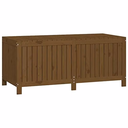 vidaXL Garden Storage Box in Brown Solid Pine Wood, W/D/H: 147 x 68 x 64 cm – 4