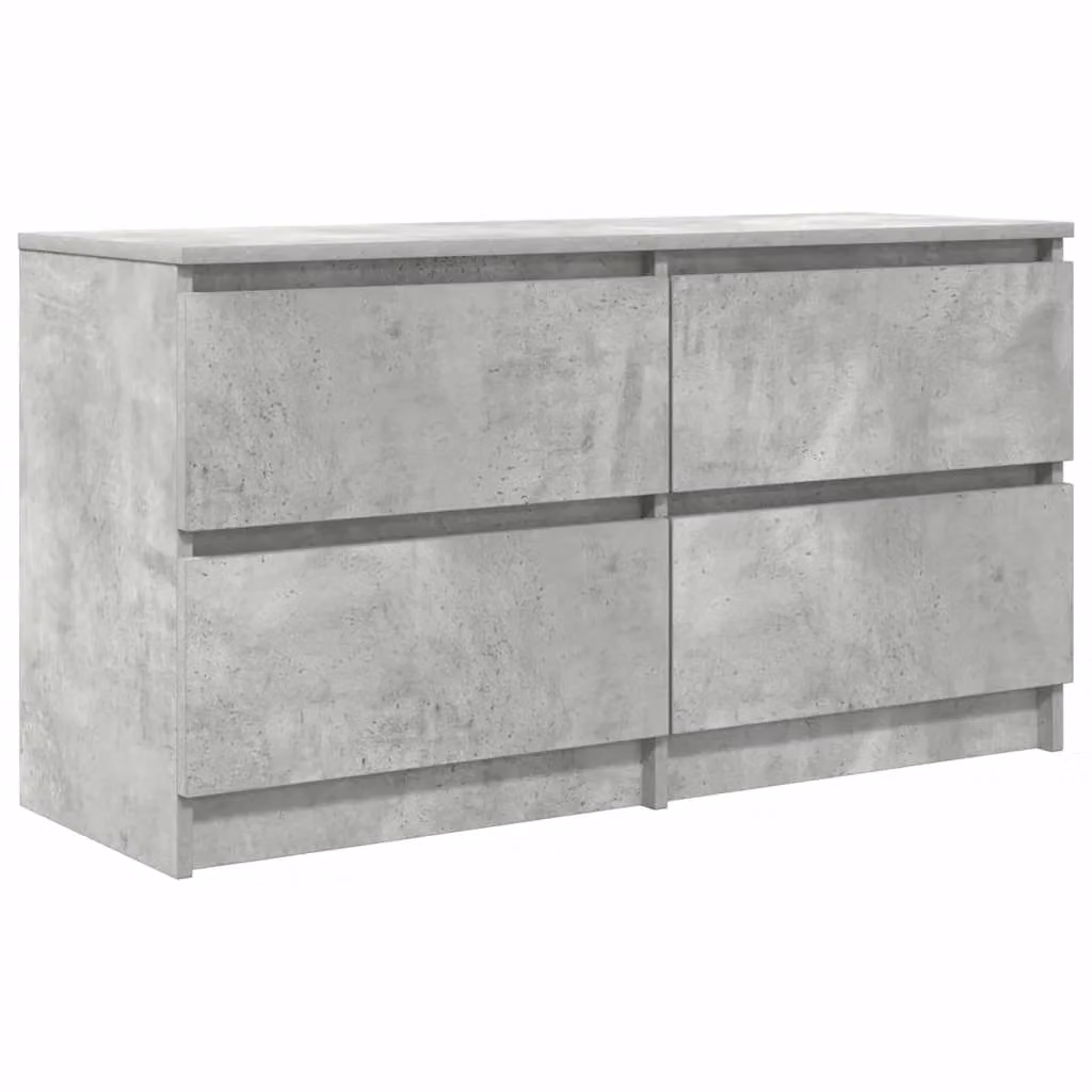Berkfield Home TV Cabinet in Concrete Grey, W/D/H: 100 x 35 x 54 cm – 2