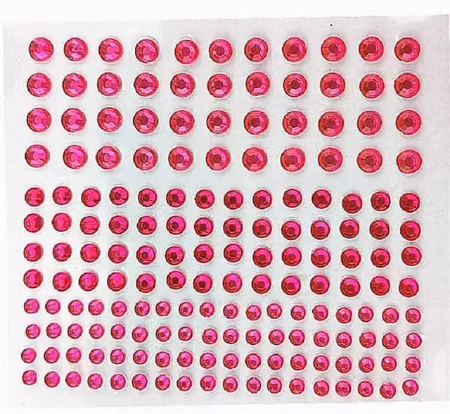 Syntego 172 Hot Pink Self Adhesive Resin Gem Stickers