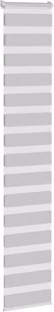 Berkfield Home Elegant Zebra Blind in Light Grey, W: 45 cm, H: 230 cm