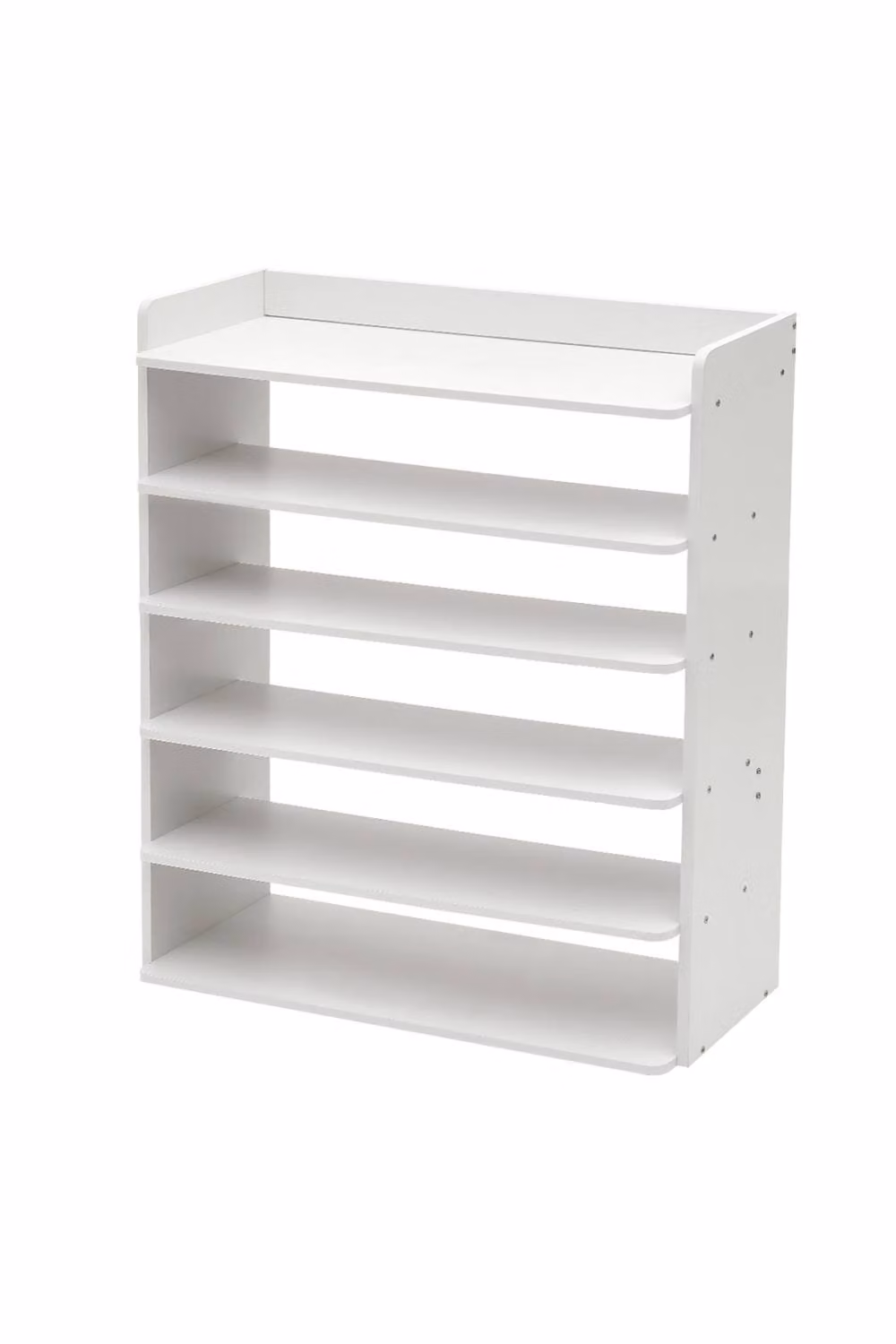 ExtraStar 6 Tier White MDF Shoe Rack for Hallway and Entryway Storage – 2
